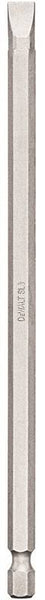 DeWALT DW2065 Power Bit, #8 Drive, Slotted Drive, 1/4 in Shank, Hex Shank, 6 in L, Steel