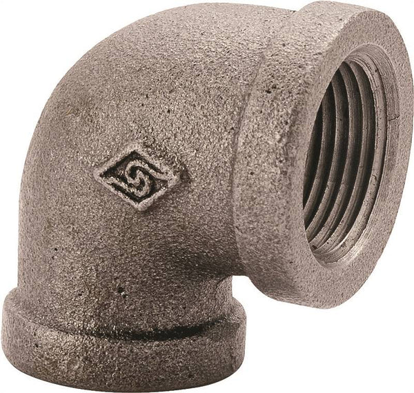 Prosource 2A-1-1/4B Pipe Elbow, 1-1/4 in, FIP, 90 deg Angle, Malleable Iron, SCH 40 Schedule, 300 psi Pressure