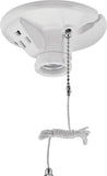 LAMPHOLDER CEIL P-CHN CORD WHT