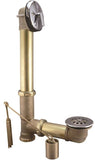 Keeney 606RB Bath Drain Assembly, Brass, Chrome, For: Built in Tubs