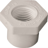 LASCO 438101BC Reducing Bushing, 3/4 x 1/2 in, Spigot x FIP, PVC, SCH 40 Schedule