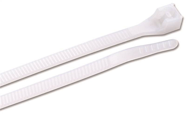 GB 45-308 Cable Tie, Double-Lock Locking, 6/6 Nylon, Natural