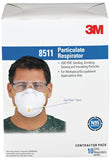 3M TEKK Protection 8511PB1-A/8511 Disposable Valved Respirator Mask, N95 Filter Class, 95 % Filter Efficiency