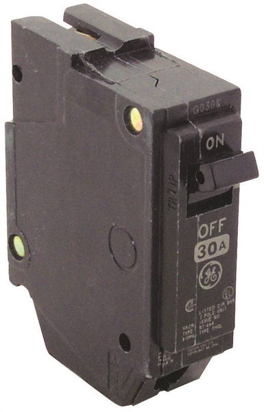 GE Industrial Solutions THQL1130 Feeder Circuit Breaker, Type THQL, 30 A, 1 -Pole, 120/240 V, Plug Mounting