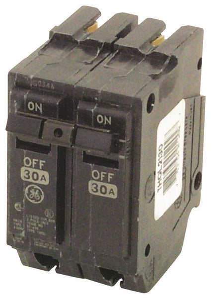 GE Industrial Solutions THQL2130 Feeder Circuit Breaker, Type THQL, 30 A, 2 -Pole, 120/240 V, Plug Mounting