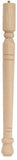 Waddell Early American Series 2566 Table Leg, 15-3/4 in H, Hardwood, Smooth Sanded