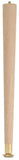 Waddell 2506 Table Leg, 5-1/2 in H, Hardwood, Smooth Sanded