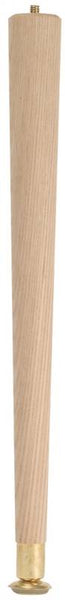 Waddell 2504 Table Leg, 3-1/2 in H, Hardwood, Smooth Sanded