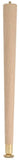 Waddell 2512 Table Leg, 11-1/2 in H, Hardwood, Smooth Sanded