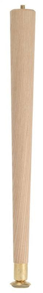 Waddell 2528 Table Leg, 27-1/2 in H, Hardwood, Smooth Sanded