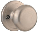 Kwikset Signature Series 788J 15 CP Dummy Knob, 2-3/8 in Dia Knob, Zinc, Satin Nickel