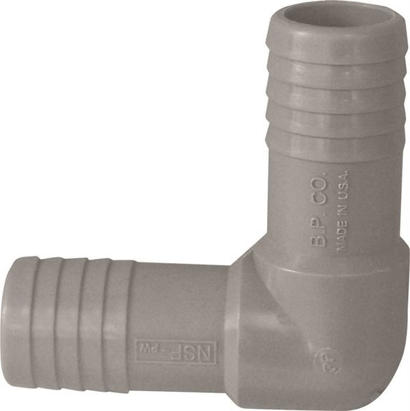 LASCO 350710 Elbow, 90 deg Angle, 1 in, Insert x Insert, PVC, Gray