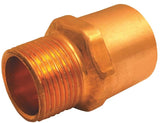 EPC 104R Series 30304 Reducing Pipe Adapter, 3/8 x 1/2 in, Sweat x MNPT, Copper