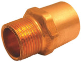 EPC 104R Series 30316 Reducing Pipe Adapter, 1/2 x 3/4 in, Sweat x MNPT, Copper