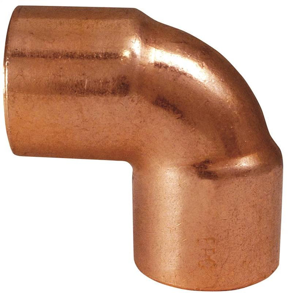 EPC 31266 Pipe Elbow, 3/8 in, Sweat, 90 deg Angle, Copper