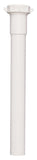 Plumb Pak PP20945 Pipe Extension Tube, 1-1/4 in, 12 in L, Slip-Joint, PVC, White