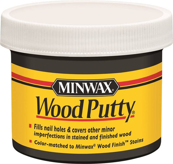 Minwax 13618000 Wood Putty, Liquid, Ebony, 3.75 oz Jar