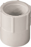 LASCO 435007BC Pipe Adapter, 3/4 in, Slip x FPT, PVC, White, SCH 40 Schedule, 480 psi Pressure