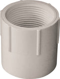 LASCO 435012BC Pipe Adapter, 1-1/4 in, Slip x FPT, PVC, White, SCH 40 Schedule, 370 psi Pressure