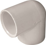 LASCO 406010BC Pipe Elbow, 1 in, Slip, 90 deg Angle, PVC, White, SCH 40 Schedule, 450 psi Pressure