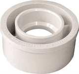 IPEX 192762 Flush Reducing Pipe Bushing, 3 x 1-1/2 in, Spigot x Hub, PVC, White, SCH 40 Schedule