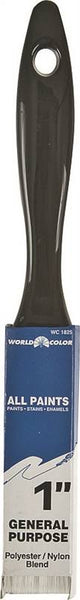 Linzer 1825-1 Paint Brush, 1 in W, 2-1/4 in L Bristle, Nylon/Polyester Bristle, Varnish Handle