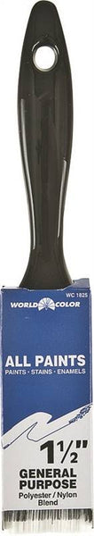 Linzer 1825-1.5 Paint Brush, 1-1/2 in W, 2-1/4 in L Bristle, Nylon/Polyester Bristle, Varnish Handle