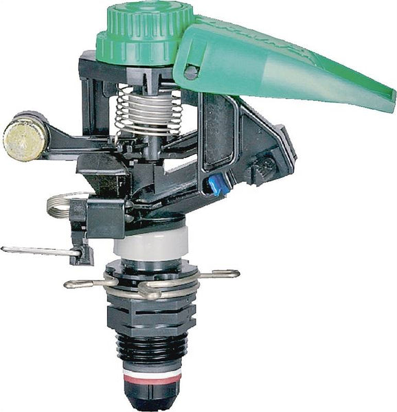 Rain Bird P5R Impact Sprinkler, 1/2 in Connection, Full/Part-Circle, Bayonet Nozzle, Polymer/Stainless Steel