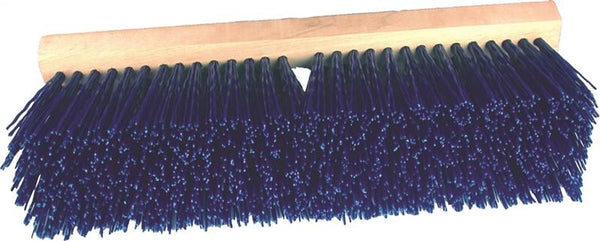 BIRDWELL 3015-6 Street Broom Head, 4-1/4 in L Trim, Polypropylene Bristle, Blue