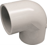 LASCO 406025BC Pipe Elbow, 2-1/2 in, Slip, 90 deg Angle, PVC, SCH 40 Schedule