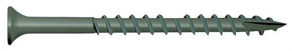 CAMO 0341150 Deck Screw, #9 Thread, 2-1/2 in L, Bugle Head, Star Drive, Type 17 Slash Point, Carbon Steel