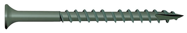 CAMO 0341170 Deck Screw, #9 Thread, 3 in L, Bugle Head, Star Drive, Type 17 Slash Point, Carbon Steel, ProTech-Coated