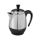 FARBERWARE FCP240 Electric Percolator, 2 to 4 Cups Capacity, 1 W, Stainless Steel, Knob Control