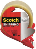 Scotch 3350S-RD Packaging Tape, 54.6 yd L, 1.88 in W, Polypropylene Backing, Clear