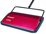 BISSELL Refresh 2483 Carpet and Floor Manual Sweeper, 9-1/2 in W Cleaning Path, Orange