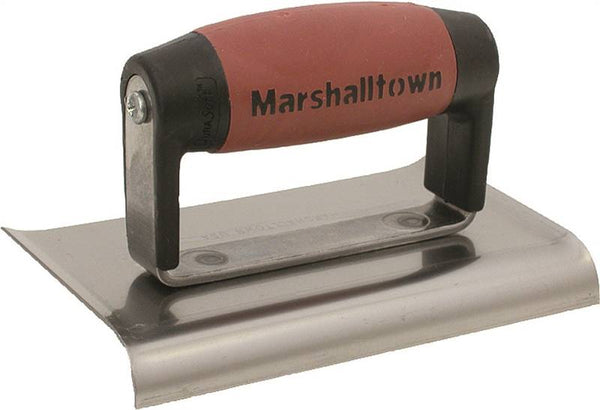 Marshalltown DuraSoft Series 138D Hand Edger, 6 in L Blade, 4 in W Blade, HCS Blade, 5/8 in Lip, 1/2 in Lip Radius