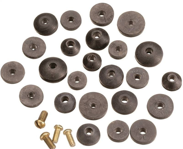 Plumb Pak PP20521 Faucet Washer Assortment, Rubber, For: Sink and Faucets