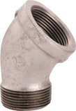 ProSource PPG121-10 Street Pipe Elbow, 3/8 in, Threaded x NPT, 45 deg Angle, SCH 40 Schedule, 300 psi Pressure