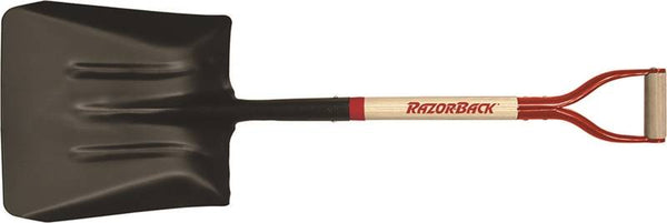 UnionTools 54109 Coal and Street Shovel, 13-1/2 in W Blade, 14-1/2 in L Blade, Steel Blade, Hardwood Handle