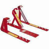 Qualcraft 2503 Fixed Roof Bracket, Adjustable, Steel, Red, Powder-Coated, For: 18/12 Fixed Pitch Roofs