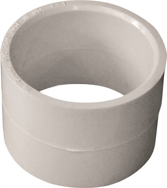 CANPLAS 193001R Repair Coupling, 1-1/2 in, Hub, PVC, White