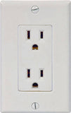 Eaton Wiring Devices C1507W Duplex Receptacle, 2 -Pole, 15 A, 125 V, Push-in, Side Wiring, NEMA: 5-15R, White