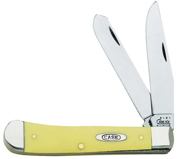 CASE 00161 Folding Pocket Knife, 3-1/4 in Clip, 3.27 in Spey L Blade, Chrome Vanadium Steel Blade, 2-Blade