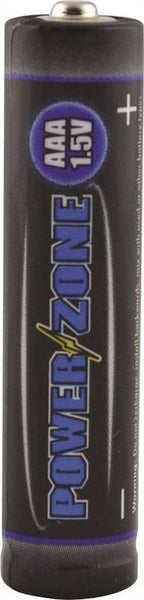 PowerZone LR03-24P Battery, 1.5 V Battery, AAA Battery, Alkaline, Manganese Dioxide, Potassium Hydroxide and Zinc