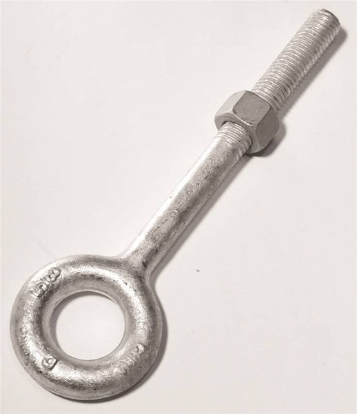 BARON 24-1/2X3-1/4 Eye Bolt, 1/2 in Thread, 2200 lb Working Load, Galvanized Steel