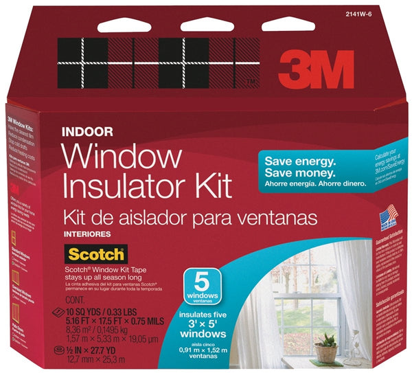 Scotch 2141 Window Insulation Kit, Clear