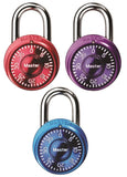 Master Lock 1533TRI Padlock, 3/16 in Dia Shackle, 11/16 in H Shackle, Steel Shackle, Metal Body, Anodized Aluminum