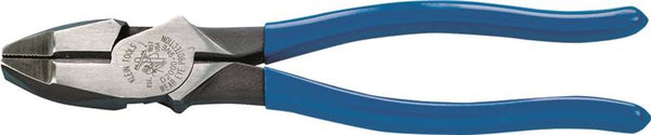 KLEIN TOOLS D2000-9NE Lineman's Plier, 9-3/8 in OAL, Light Blue Handle, 1-1/4 in W Jaw, 1.594 in L Jaw