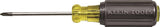 KLEIN TOOLS 603-4 Screwdriver, #2 Drive, Phillips Drive, 8-1/4 in OAL, 4 in L Shank, Acetate Handle, Cushion-Grip Handle
