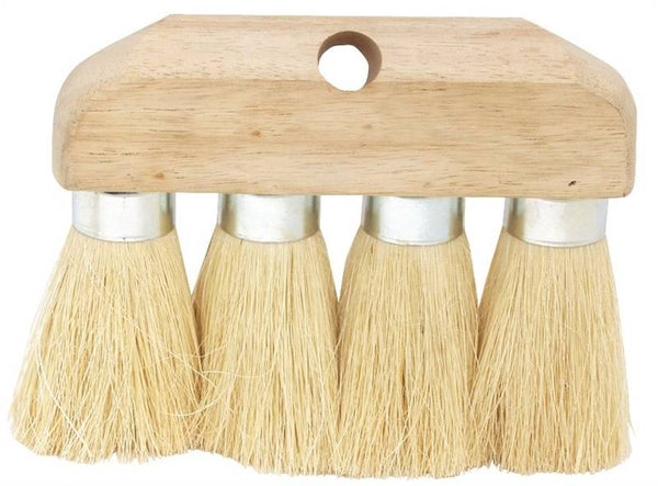 DQB 11942 Roof Brush, 3-1/2 in L Trim, White Bristle